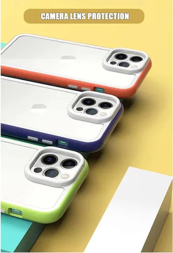 Vista 4 de Losin Funda protectora compatible con iPhone 14 Pro Max, diseño sin bordes, protector de lente de cámara, delgada, suave, de silicona líquida, a