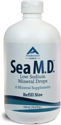 Vista 8 de Anderson Sea M.D. Gotas de Minerales Traza Concentradas, Suplemento de Electrolitos Iónicos de Magnesio, Ayuda con los Calambres Musculares