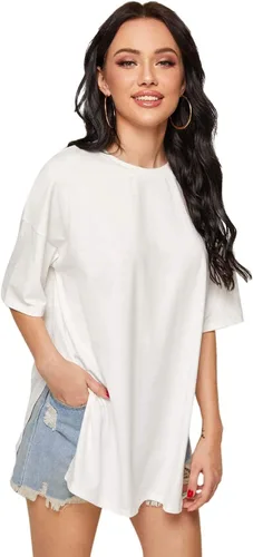 Vista 3 de Floerns Camiseta básica de manga corta para mujer