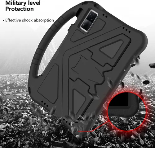 Vista 4 de Funda para tableta para Xiaomi Redmi Pad 2022 de 10.61 pulgadas para niños, duradera y ligera, EVA, a prueba de golpes, funda de soporte con mango