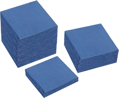 Vista 11 de 100 paquetes de servilletas de cóctel de 2 capas, servilletas de postre plegadas de 5 x 5 pulgadas, servilletas desechables para cena, boda