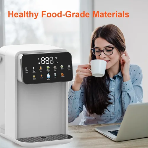 Vista 2 de Dispensador de agua caliente instantáneo para calefacción rápida y diseño silencioso, ajustable 7 TEMP y 7 dispensador de volumen de agua, tanque