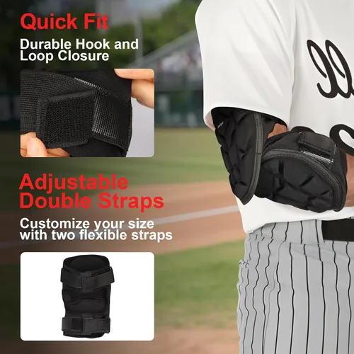 Vista 4 de Batter's Elbow Guard Baseball Softball Elbow Guard Elbow Pad Forearm Guard for Youth and Adult