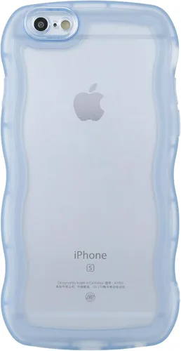 Vista 29 de SKYLMW Funda compatible con iPhone 12 Pro, diseño de ondas rizadas kawaii, borde chapado de lujo, elegante parte trasera transparente brillante, TPU