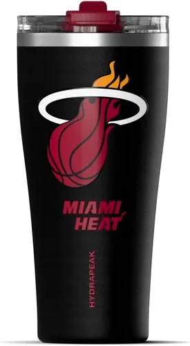 Vista 19 de Hydrapeak Atlanta Hawks - Botella de agua de acero inoxidable aislada al vacío de 30 onzas con licencia oficial de la NBA, con tapa con popote, a