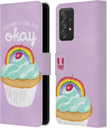 Vista 73 de Head Case Designs Assortment Cupcakes Happiness Leather Wallet Case Compatible with Samsung Galaxy A07 4G Surtido