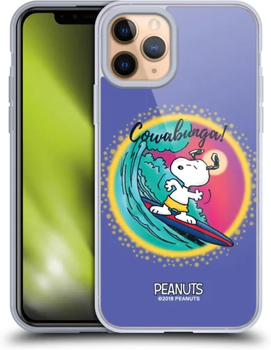 Vista 191 de Head Case Designs Funda de gel con licencia oficial de Peanuts Beach Surf Snoopy Boardwalk Airbrush [protección de grado militar] compatible
