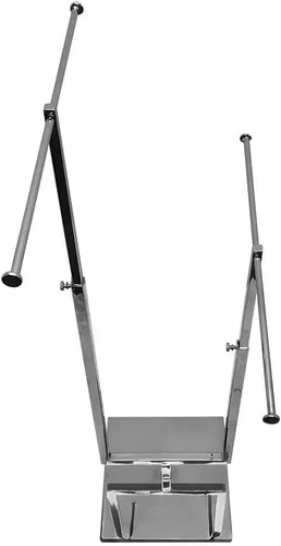 Vista 3 de DBM IMPORTS - Soporte de 2 niveles para joyería, ajustable, cromado, 28-12 pulgadas de alto