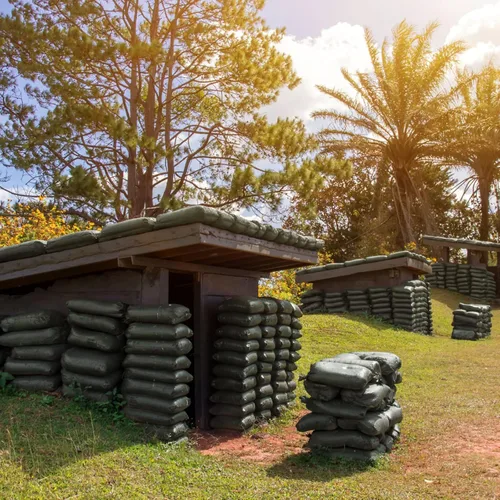 Vista 2 de Nuenen 300 bolsas de arena resistentes con lazos, bolsas de arena de polipropileno tejidas vacías a granel para inundaciones de huracanes, bolsas
