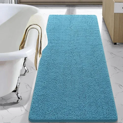 Vista 68 de LOCHAS - Alfombra de baño de lujo lanuda de 24 x 17 pulgadas, color beige