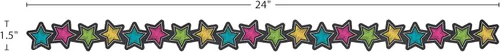 Vista 4 de Teacher Created Resources Pizarra Brights Estrellas Borde Magnético (TCR77313)