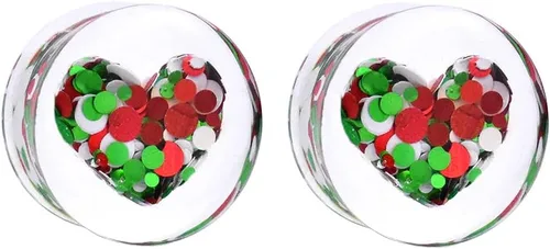 Vista 3 de 4 unidades2 pares de dilatadores acrílicos para el oído y los dilatadores de piercing para el cuerpo, joyería para el cuerpo, dilatador