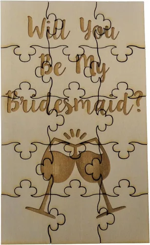 Vista 5 de Will You Be My Bridesmaid Puzzle - Flores, Horizontal