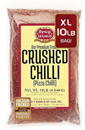Vista 7 de Copos de pimiento rojo triturado de 5 libras a granel - Copos de chile - por Spicy World