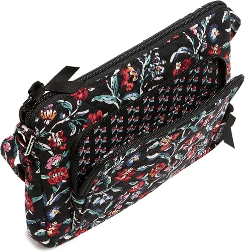 Vista 2 de Vera Bradley Bolso cruzado estilo hipster de algodón para mujer con protección RFID