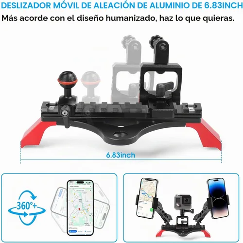 Vista 2 de sukemichi Soporte de teléfono para Bronco, soporte multifuncional para teléfono celular, soporte de cámara para Ford Bronco 2021-2026 2 puertas 4