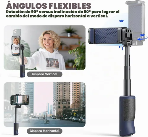 Vista 3 de Freewell Versátil Bluetooth Smartphone Selfie Grip con ARCA estándar, soporte de zapata fría para iPhone, teléfono celular Samsung