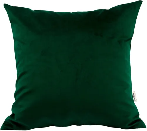 Vista 41 de TangDepot Fundas de almohada sólidas de seda sintética duradera, fundas de almohada cuadradas decorativas, fundas de almohada para interiores y Azul