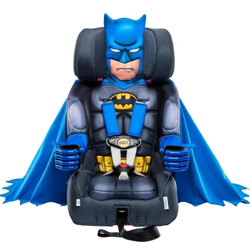 Vista 12 de KidsEmbrace - Asiento elevador de seguridad para niños 2 en 1 con arnés para automóvil, Batman de DC Comics, negro (3001BAT)