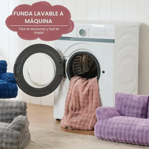 Vista 6 de Sofá cama para gatos, bonito sofá para mascotas para gatos de Rosa polvoriento