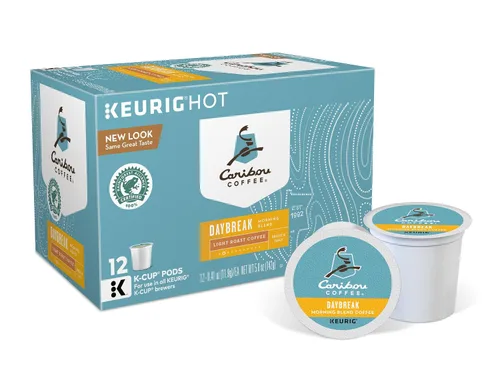 Vista 2 de Caribou Coffee Daybreak Morning Blend Keurig K-Cups Café, 12