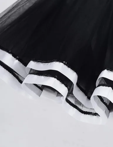 Vista 8 de Moily Vestido moderno de ballet con cuello halter y lentejuelas para niñas