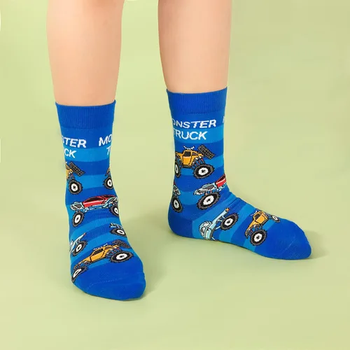 Vista 5 de PanPacSight Paquete de 4 calcetines novedosos para niños y niñas, divertidos dibujos animados, lindos animales, alimentos, aguacate, piña, bola