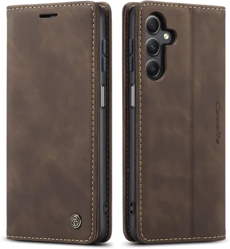 Vista 27 de Funda compatible con Samsung Galaxy A14 con tarjetero y función atril, funda protectora de piel para Galaxy A14 5G de 6.6 pulgadas (negro)