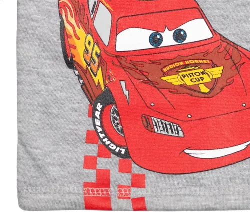 Vista 3 de Disney Cars Lightning McQueen - Sudadera con capucha de forro polar con media cremallera