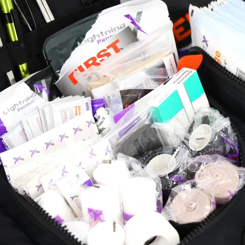 Vista 4 de Lightning X Value Compact Medic First Responder EMS/EMT - Bolsa de trauma con kit de llenado básico A, color negro