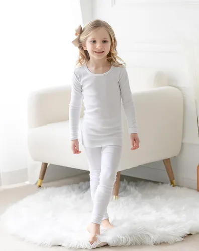 Vista 4 de AVAUMA - Pijama para niños y niñas de algodón básico para uso diario