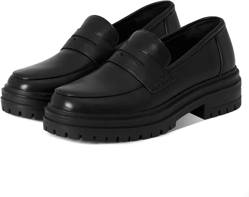 Vista 9 de LinnOaks Penny - Mocasines para mujer con puntera redonda, tacón grueso, zapatos Mary Janes, plataforma, zapatos Oxford, uniformes, zapatos de vestir