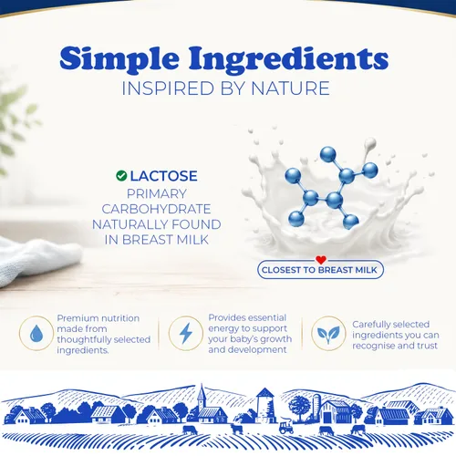 Vista 7 de Baby's Only Baby Formula - Fórmula infantil de nutrición completa, polvo a base de leche con hierro, vitamina E, vitamina D, fórmula infantil fácil