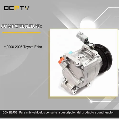 Vista 8 de Compresor de CA OCPTY para Toyota Echo 1.5L 2000 2001 2002 2003 2004 2005