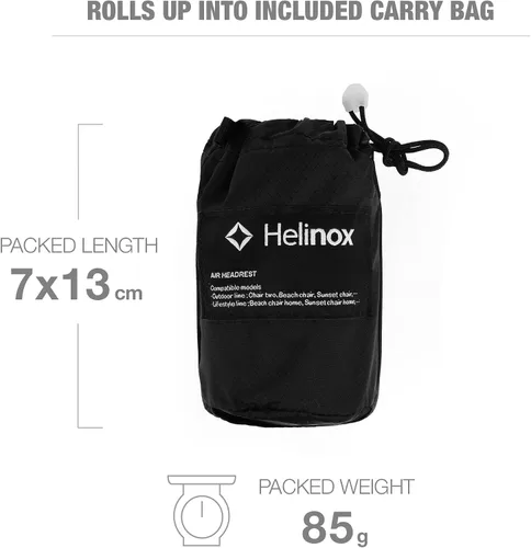 Vista 3 de Helinox Almohada de aire inflable para silla de camping con reposacabezas