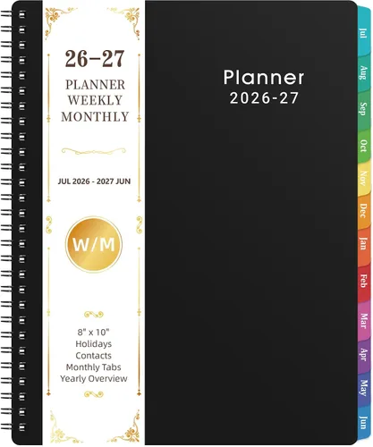 Vista 14 de Agenda mensual 2026-2027, calendario de 2 años 2026-2027, enero 2026 a diciembre 2027, 9 x 11 pulgadas, agenda de 24 meses con cubierta en relieve