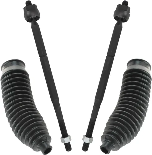 Vista 132 de TRQ Kit de dirección delantera con barra de acoplamiento de fuelle de piñón y cremallera compatible con Toyota Echo 2000-2005