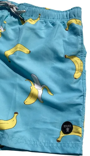 Vista 3 de Molokai - Trajes de baño para hombre, de secado rápido y cintura elástica con cordón.