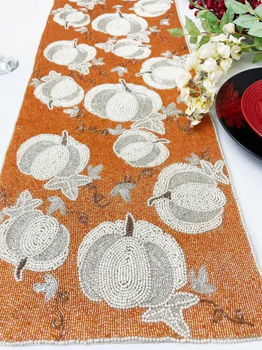 Vista 9 de Enliven Manteles individuales florales hechos a mano, manteles individuales decorativos ligeros de 14 pulgadas, perfectos para comedor, boda