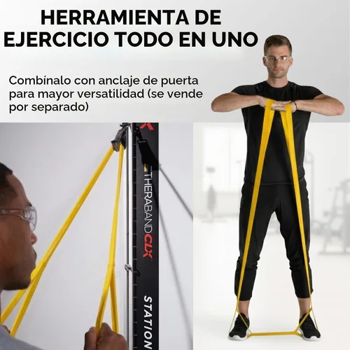Vista 4 de THERABAND CLX Resistance Band with Loops, 5-Foot Band