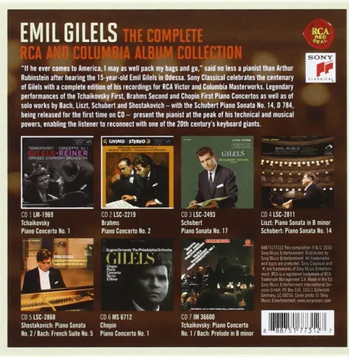 Vista 2 de Emil Gilels - The Complete RCA and Columbia Album Collection