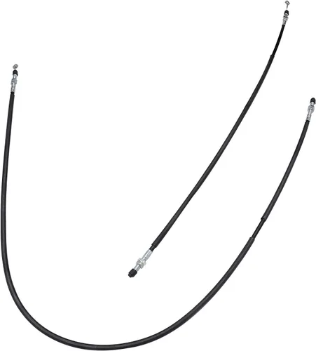 Vista 3 de 2 cables de freno trasero izquierdo/derecho 54005‑1201/54005‑1202, repuesto de cable de freno trasero de metal para Mule Gasolina Diesel 2x4 4x4