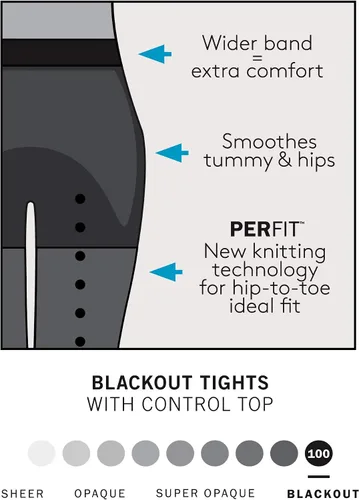 Vista 5 de HUE Mallas opacas para mujer con parte superior de control