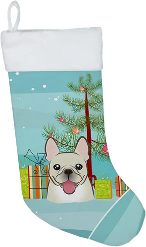Vista 50 de Caroline's Treasures BB1590CS Árbol de Navidad y Alaskan Malamute Calcetines de Navidad para colgar en la chimenea, decoración de fiesta de Navidad
