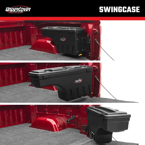 Vista 2 de RealTruck UnderCover SwingCase - Caja de almacenamiento para caja de camioneta; SC107P; compatible con Chevy 2023-2025/GMC Colorado/Canyon del lado