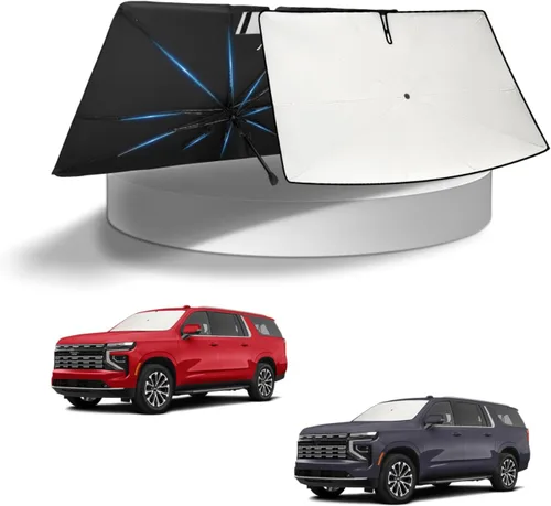 Vista 292 de KUST - Parasol plegable para parabrisas para BMW X1 E84, accesorios 2011 2012 2013 2014 2015, protector de visera de sol ajustable que bloquea