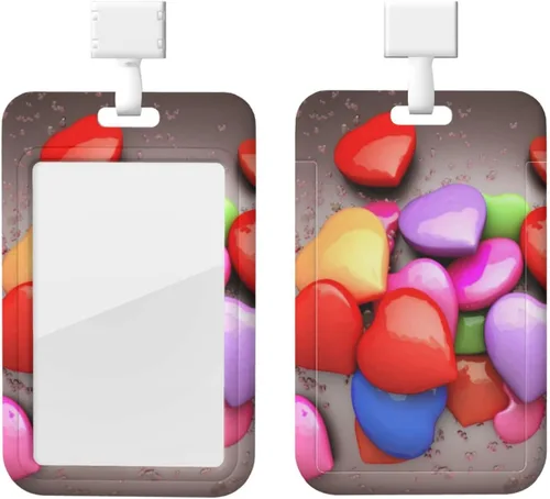 Vista 13 de Soporte deslizante para tarjetas de identificación con bandera de ventana transparente de Maryland, soporte vertical de plástico para tarjetas
