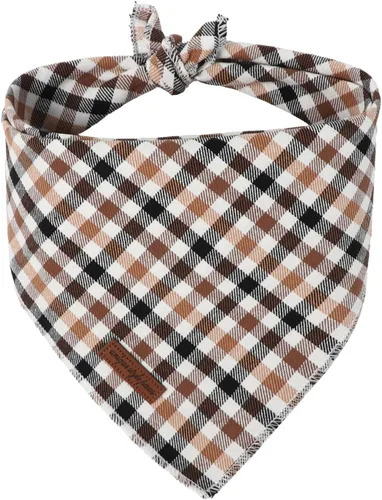 Vista 11 de Unique Style Paws Bandanas para perros, 1 unidad, lavables, de algodón, triangular, para otoño, con margaritas de abeja, para perros y gatos