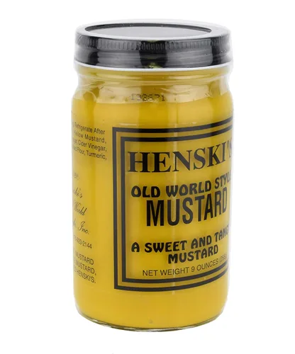 Vista 2 de Henski's Mostaza estilo viejo mundo (dulce y picante)
