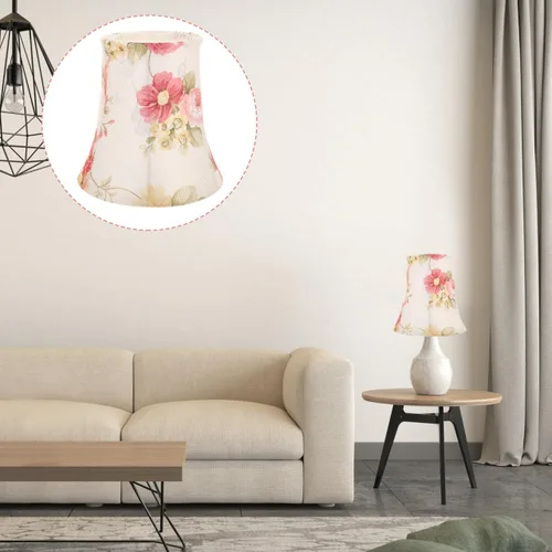 Vista 5 de Baluue Lámpara de mesa de tela cubierta de luz para lámpara de escritorio E27 reemplazo de piso de cabecera 5.90 pulgadas diseño simple fácil